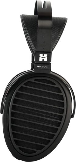 71xThID7QwL._AC_SL1500_ Vue de face du HIFIMAN ARYA, mettant en évidence les grands drivers ouverts.
