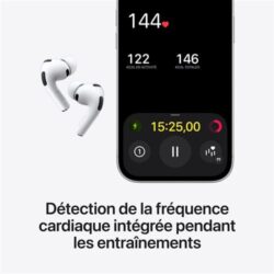 Apple-AirPods-Pro-3-Blanc (3) Gros plan sur les embouts en silicone des AirPods Pro 3 (5 tailles).