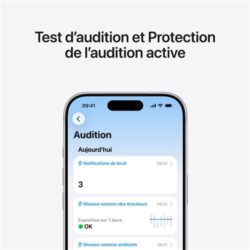 Apple-AirPods-Pro-3-Blanc (4) Boîtier MagSafe USB-C des AirPods Pro 3 avec haut-parleur intégré pour Localiser.