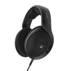 Casque-arceau-filaire-Sennheiser-HD-560S-Noir Casque ouvert filaire Sennheiser HD 560S Noir, vue de face, montrant l'arceau et les coques ouvertes.