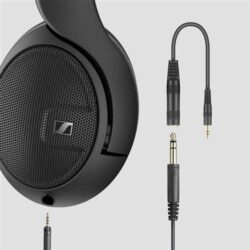 Casque-arceau-filaire-Sennheiser-HD-560S-Noir (3) Casque Sennheiser HD 560S avec son câble détachable de 3 mètres et l'adaptateur jack 6,35 mm.