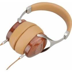 Casque SIVGA Robin SV021 avec oreillettes en bois Zebrano laqué et coussinets en simili-cuir noir.