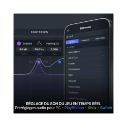 5707119048187_h_f_l_5 Casque SteelSeries Arctis Nova Elite sur un setup multi-écrans, symbolisant la compatibilité PC et consoles.
