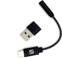Periodic Audio Rhodium DAC USB ultra-compact, vue de face avec la coque en aluminium.