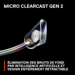 718GR-sdYIL._AC_SL1500_ Casque gaming SteelSeries Arctis Nova Pro Wireless en configuration de jeu sur PC/PS5 avec son boîtier de contrôle.