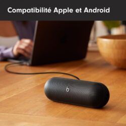 71SJ0jFziqL._AC_SL1500_ Les boutons de contrôle en silicone sur le dessus de l'enceinte Beats Pill.