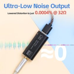 71eEvVPGUJL._AC_SL1500_ Le DAC Shanling UA1 Plus à côté d'une clé USB pour montrer sa petite taille.