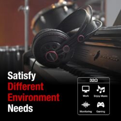 71ip0mqmA0L._AC_SL1500_ Détail de l'arceau auto-ajustable et des coussinets circum-auriculaires du Superlux HD 681.