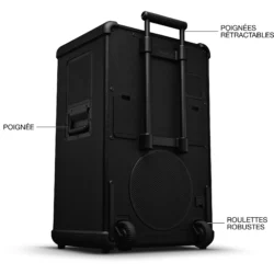 La poignée de transport robuste de l'enceinte portable Marshall Bromley 750.
