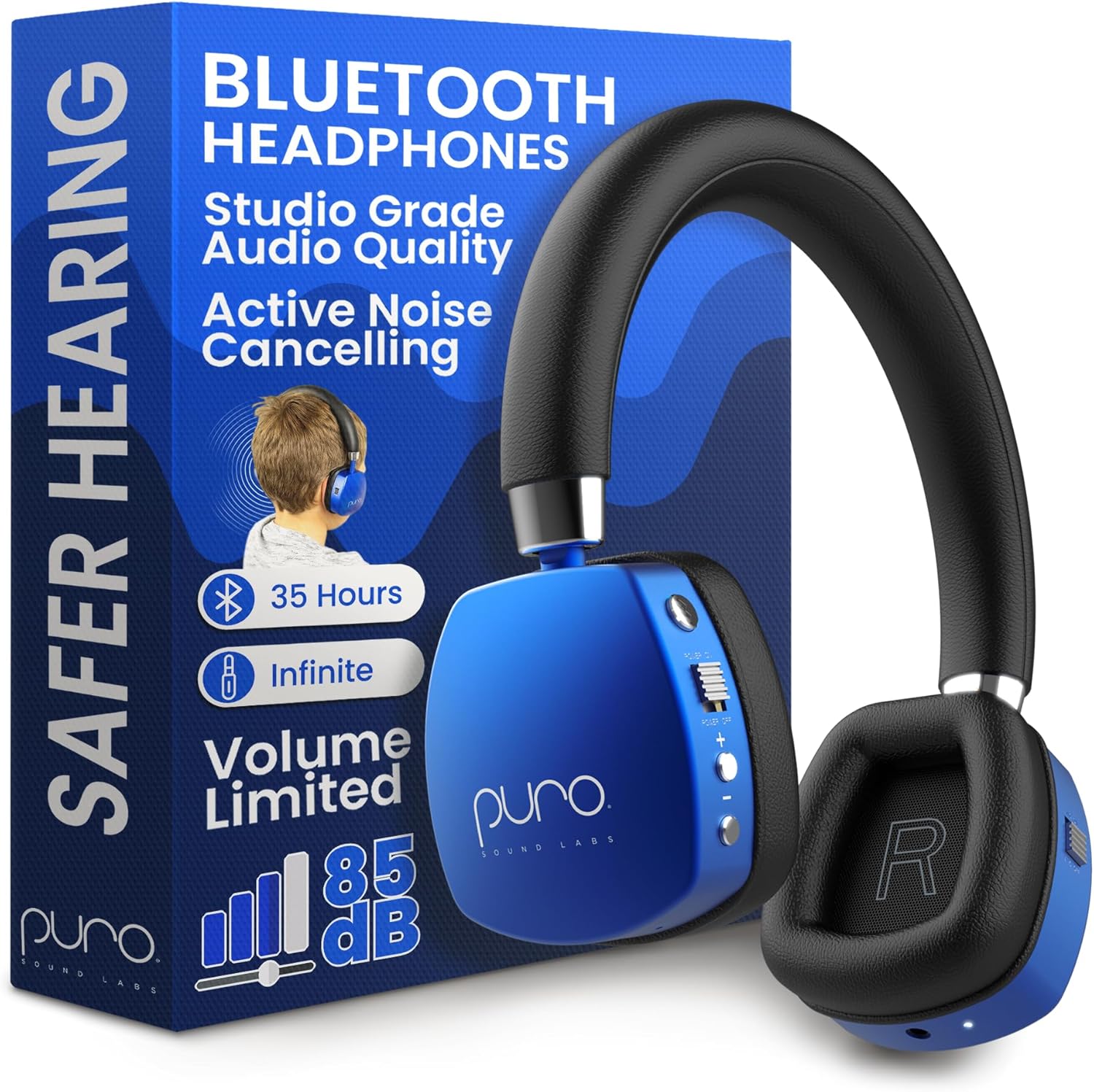 Puro Sound Labs PuroQuiet Plus – Casque ANC pour voyages et sécurité 85dB