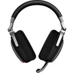ASUS_ROG_Delta_S_casque_gaming_over_ear@@1700091_31 Vue du côté du casque Asus ROG Delta S, soulignant le design triangulaire des oreillettes et la connectique USB-C.