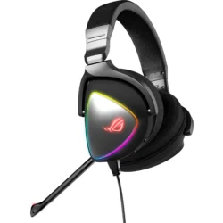 ASUS_ROG_Delta_S_casque_gaming_over_ear@@1700091_34 Microphone unidirectionnel détachable du Asus ROG Delta S avec sa réduction de bruit AI et sa LED de mute.