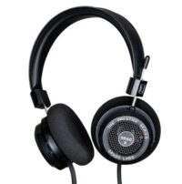 Casque-Hi-Fi-filaire-Grado-SR60X (1) Casque Grado SR60x noir, design ouvert supra-auriculaire avec coussinets en mousse.