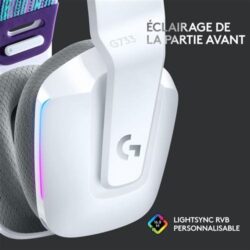 Image du logiciel Logitech G HUB permettant de personnaliser l'égaliseur et les profils Blue VO!CE du G733.