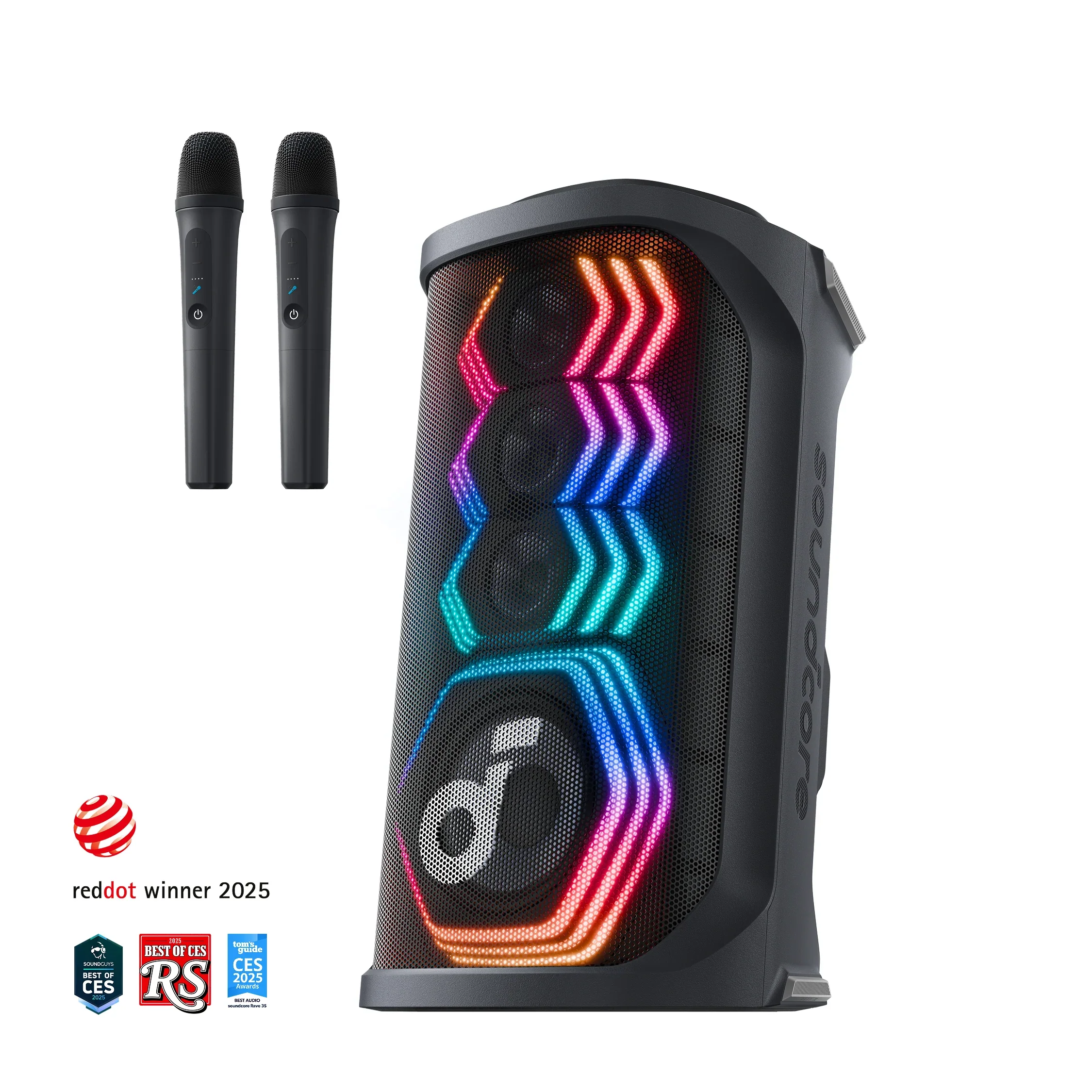 Soundcore Rave 3S – Enceinte de soirée IA-Karaoké 200W