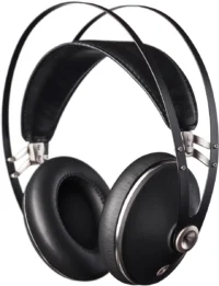 Casque Meze 99 Neo noir et argent avec ses coques en ABS texturé et ses coussinets en similicuir.