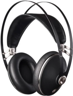 Casque Meze 99 Neo noir et argent avec ses coques en ABS texturé et ses coussinets en similicuir.