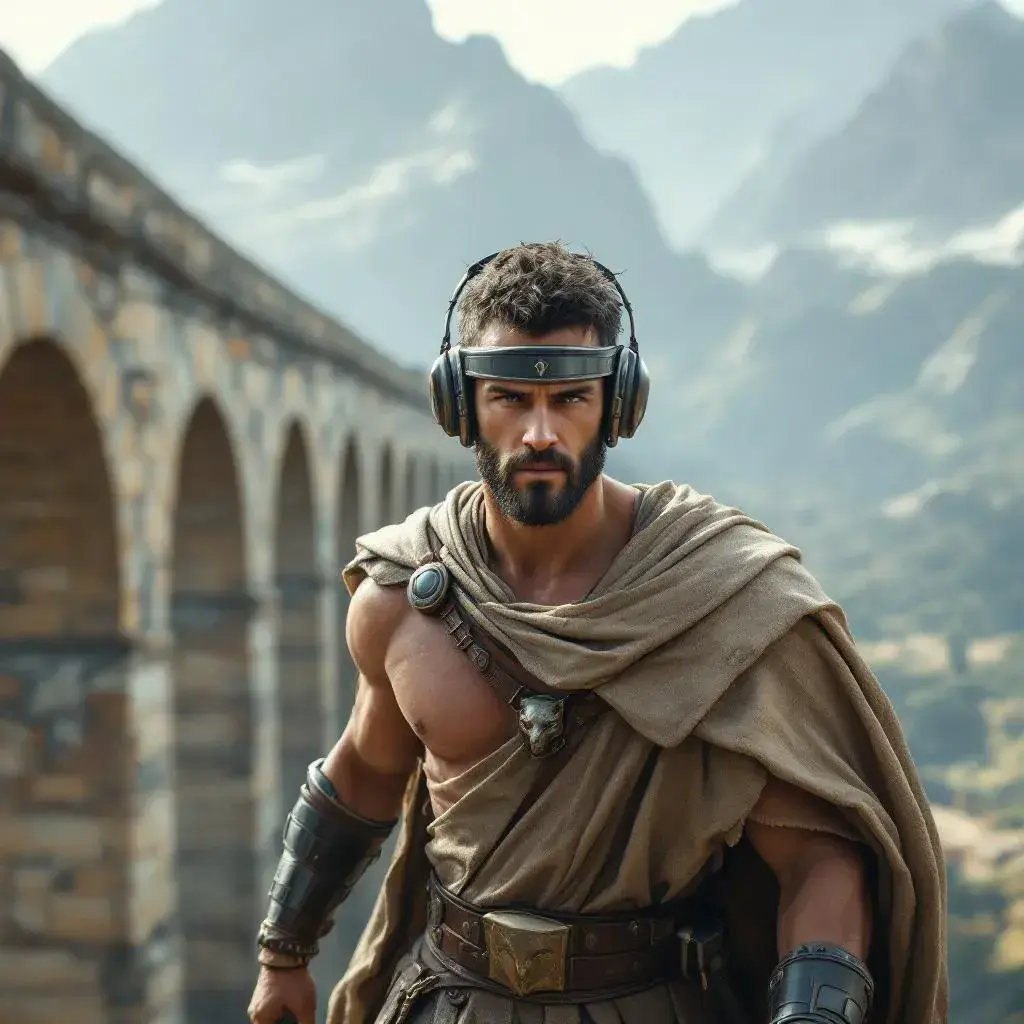 Casque d'écoute circum-aural Bluetooth - Liberté de Mouvement, catégorie "Casques Bluetooth", centurion nomade, pont romain-tech