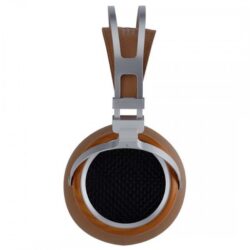 sivga-luan-casque-dynamique-ouvert-circumaural-o50mm-38-ohm-100db-20hz-40khz-bois-marron (4) Détail de la grille ouverte et de la texture du bois de frêne sur le SIVGA Luan.