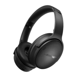 0017817848961_h_f_l_2 Casque Bose QuietComfort Headphones noir en position de port.