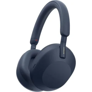 Casque Sony WH-1000XM5 noir vue de face.