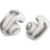 Écouteurs Bose Ultra Open blancs montrant le design ear-clip flexible