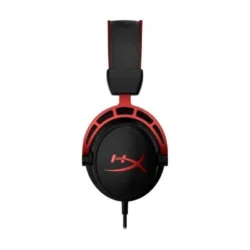 4197-hyperx-cloud-alpha-auriculares-gaming-negro-rojo-especificaciones Vue des haut-parleurs 50mm à double chambre de l'HyperX Cloud Alpha.