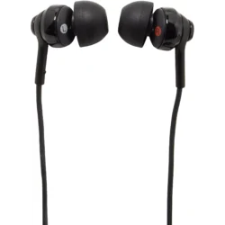4905524929225_h_f_l_0 Écouteurs Sony MDR-EX110 noirs montrant leur design compact et les embouts en silicone.