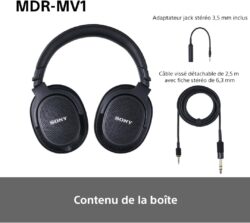 611h8+zO0bL._AC_SL1080_ Connecteur vissant du câble sur le casque Sony MDR-MV1.
