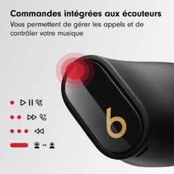 Beats Studio Buds + avec différents embouts en silicone.