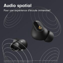 Écouteurs Beats Studio Buds + résistants à la sueur IPX4.