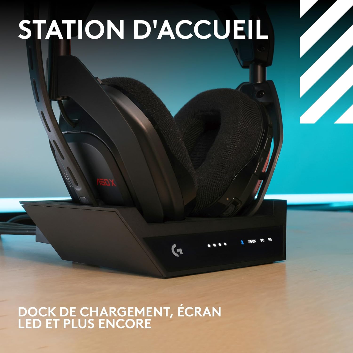 Comparaison de taille et design de l'Astro A50 X.