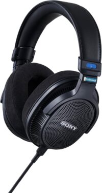 71Zh-jHabPL._AC_SL1500_ Casque studio ouvert Sony MDR-MV1 noir avec ses coussinets en daim.