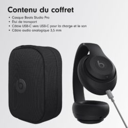 Connectique USB-C et Jack du Beats Studio Pro