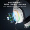 Razer Barracuda X Chroma posé à plat montrant l'arceau rembourré.