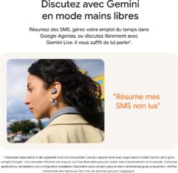 Écouteurs Google Pixel Buds Pro 2 résistants à la sueur IP54.