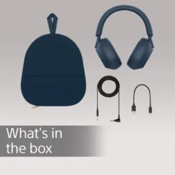 9608-sony-wh1000xm5sce7-auriculares-inalambricos-azules-con-cancelacion-de-ruido-353e176a-d4e6-4573-8c26-411d4b9c71dc Vue des microphones beamforming du Sony WH-1000XM5.