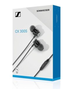 Ecouteurs-Sennheiser-CX-300S-Noir (1) Vue de la télécommande intelligente et du micro intégrés sur le câble du CX 300S.