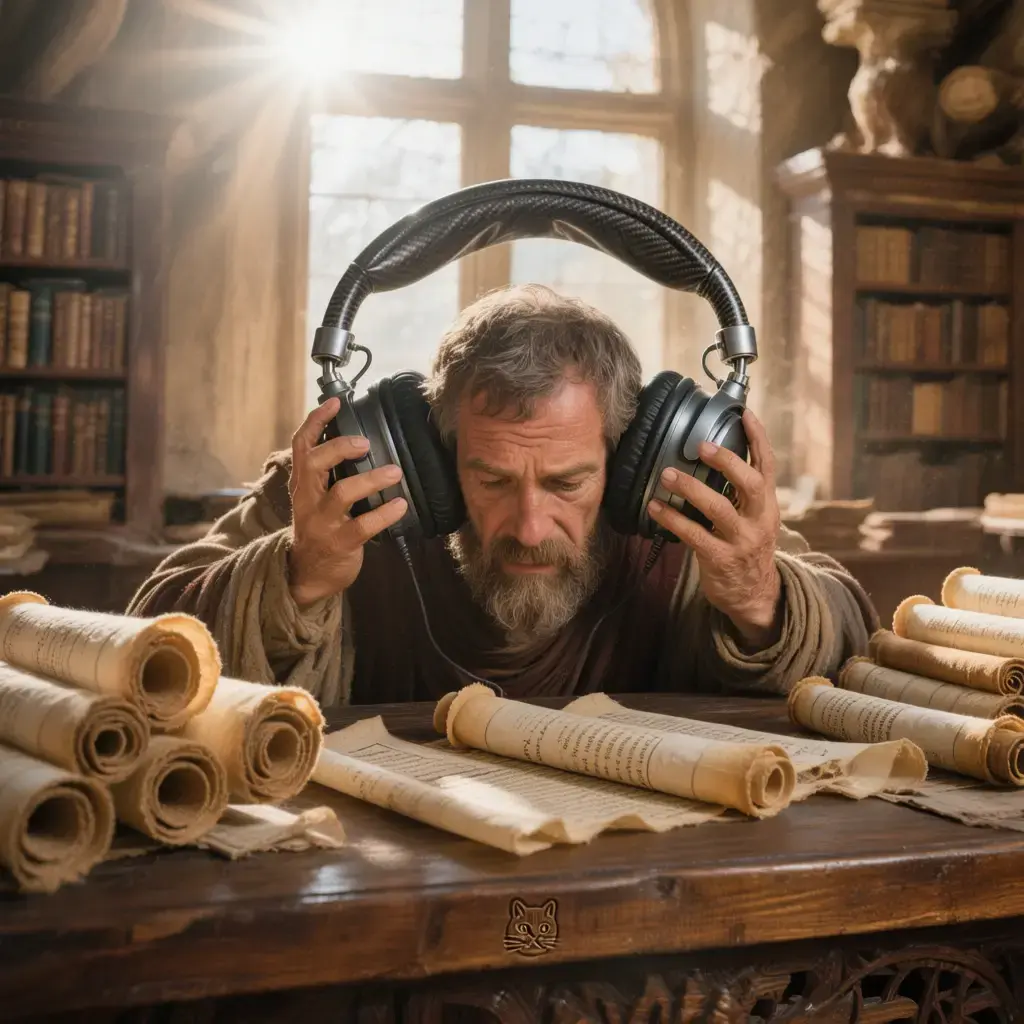 Casque grande tête : ce n'est pas l'arceau qui compresse ton crâne, voici le vrai coupable 5 Scribe romain - Casque arceau flexible - Style Romano-Tech MeowChip.