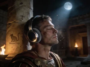 Centurion romain - Confort casque grande tête - Style Romano-Tech MeowChip.
