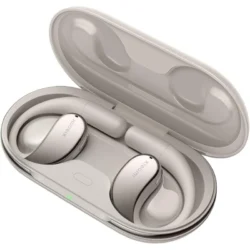 1502-xiaomi-openwear-stereo-auriculares-inalambricos-bluetooth-cancelacion-de-ruido-beige-arena Écouteurs Xiaomi OpenWear Stereo gris avec crochets auriculaires ergonomiques.