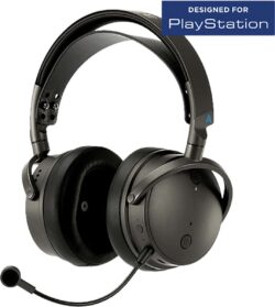 24083461-1505-3756-1 Casque Audeze Maxwell PlayStation noir avec ses transducteurs planaires et micro amovible.