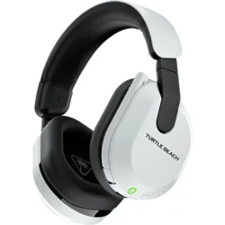 2642-turtle-beach-stealth-600-gen-3-auriculares-inalambricos-gaming-playstation-blancos-comprar Détail de l'oreillette et du micro flip-to-mute du Stealth 600 Gen 3.