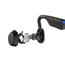 Détail de l'arceau flexible et du transducteur du Shokz OpenMove.