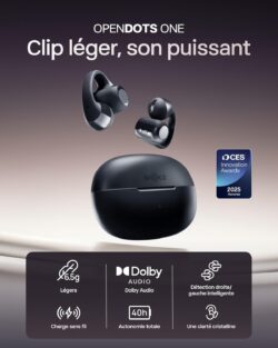71HUzbH8wKL._AC_SL1500_ Shokz OpenDots One – Écouteurs open-ear clip-on 6,5g avec basses Bassphere™