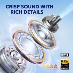 Détail des drivers ACAA 3.0 des écouteurs Soundcore Liberty 4.