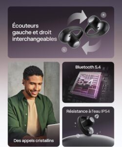 71l2-GI3MlL._AC_SL1500_ Shokz OpenDots One – Écouteurs open-ear clip-on 6,5g avec basses Bassphere™