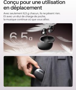 817YPCOYq3L._AC_SL1500_ Shokz OpenDots One – Écouteurs open-ear clip-on 6,5g avec basses Bassphere™
