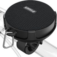 Enceinte vélo Inwa avec écran LCD affichant la vitesse et le support guidon.