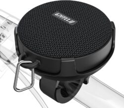 Enceinte vélo Inwa avec écran LCD affichant la vitesse et le support guidon.